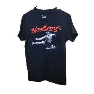 Bloodsport claude Van Damme T Shirt Print Black Mens Small